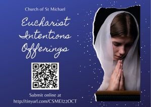 Eucharist Intentions 22 Oct
