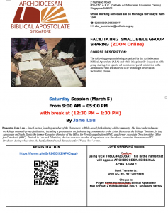 Facilitating Small Bible Group Sharing