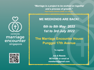 Marriage Encounter May and July