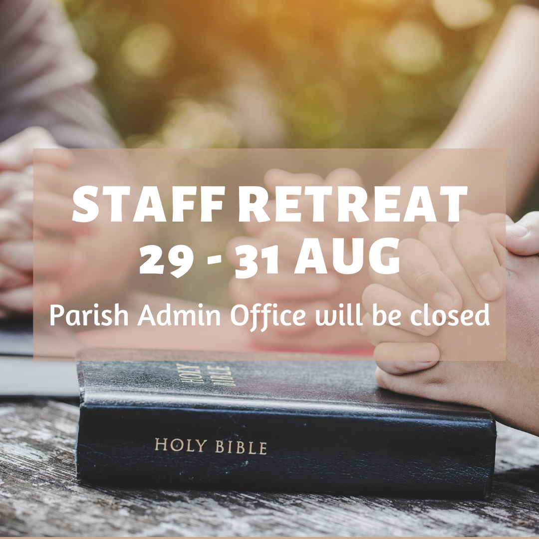 Parish Staff retreat (29-31 August)