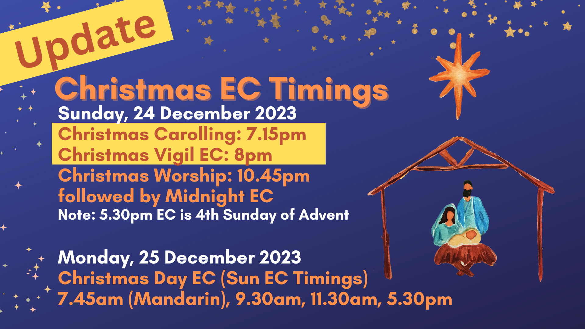 Updated CSM Christmas EC Timings (1)